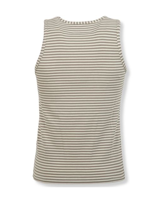 MM6 by Maison Margiela Gray Striped Vest for men