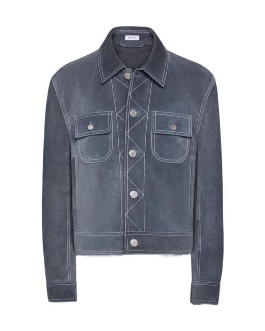 Thom Browne Blue Backstrap Jacket for men
