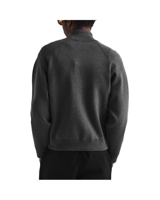 Versace Gray Zip-Up Sweater for men