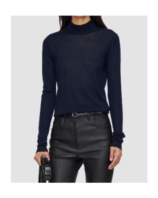 Joseph Blue Cashair High Neck Jumper