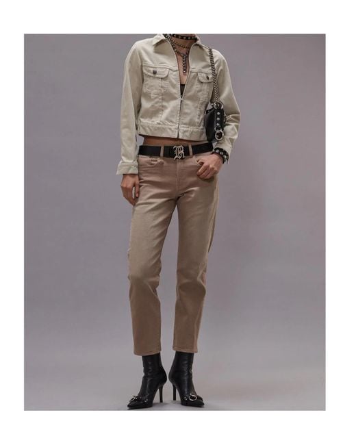 R13 Gray Faded Straight-Leg Jeans