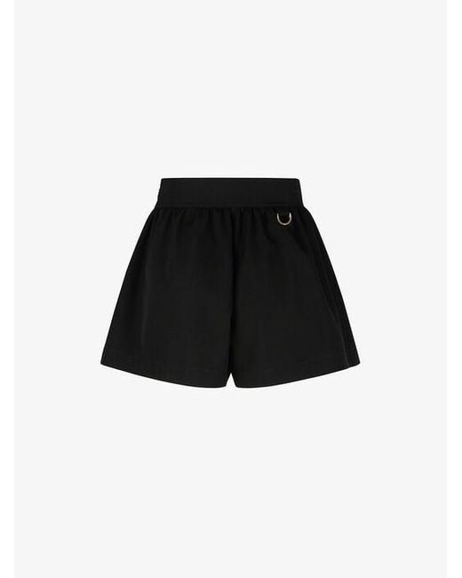Givenchy Black Puffy Bermuda Shorts