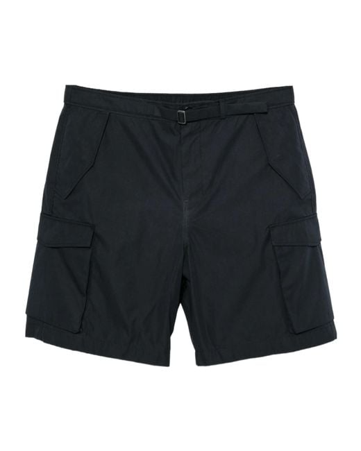 Paul Smith Black Belted Cargo Shorts for men