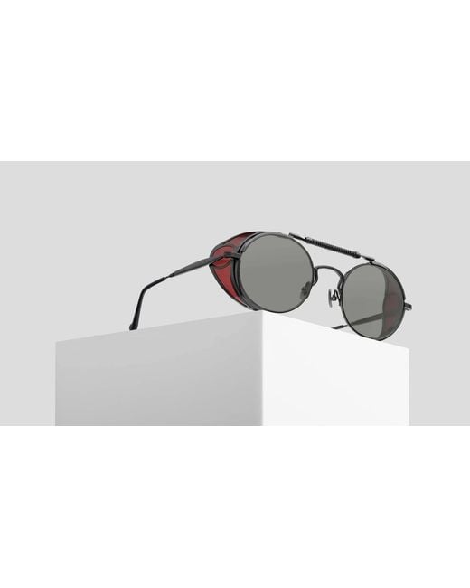Matsuda White Round-Frame Sunglasses for men