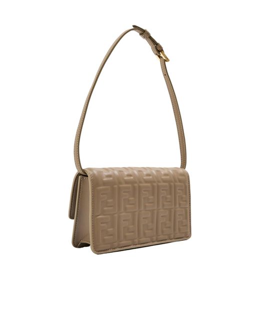 Fendi Metallic Leather Shoulder Bag