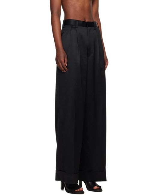 Junya Watanabe Black Pleated Trousers
