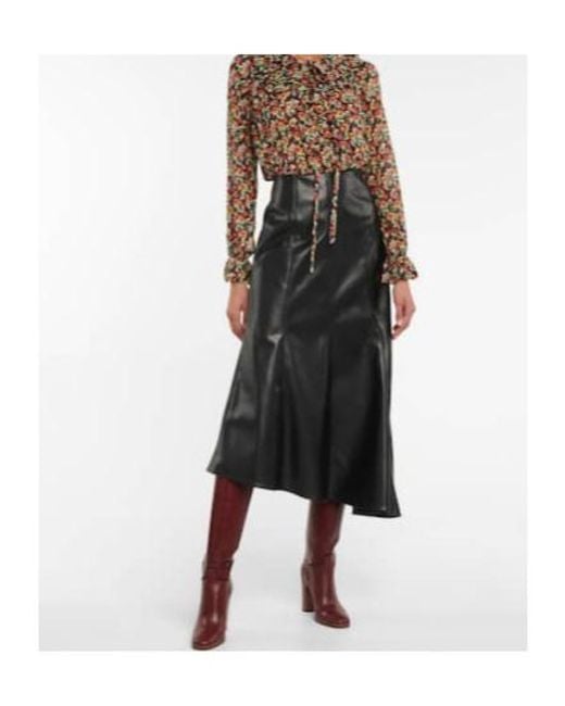 Victoria Beckham Brown Floral Silk Blouse