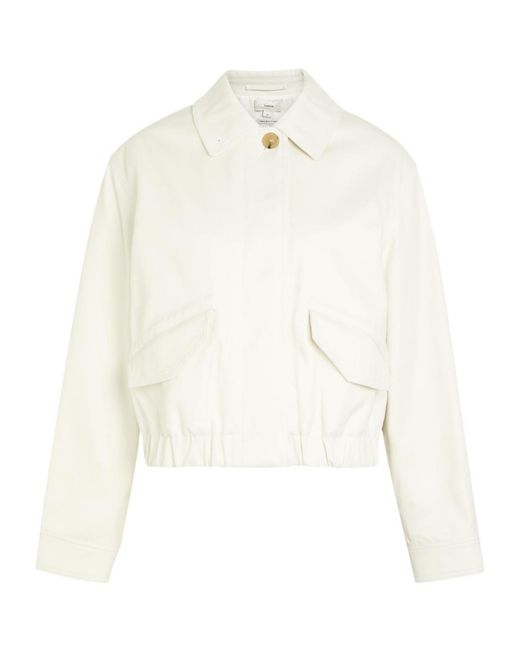 Vince White Twill Jacket