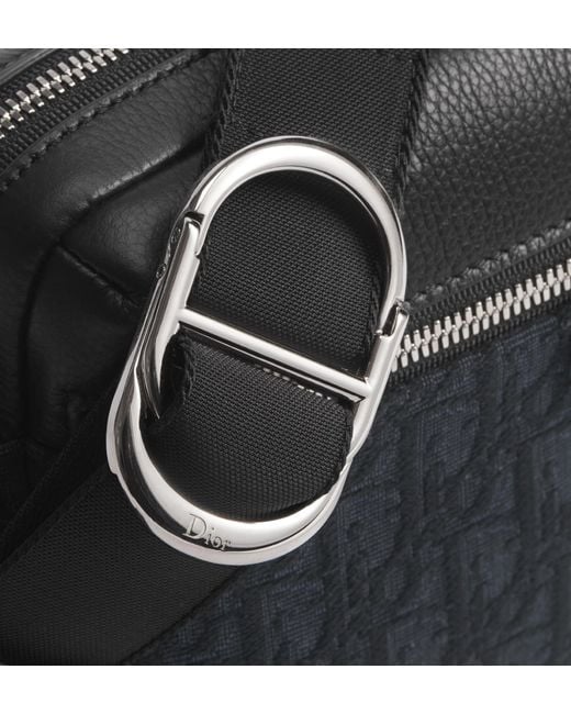 Dior Black Rider Zipped Messenger Bag for men