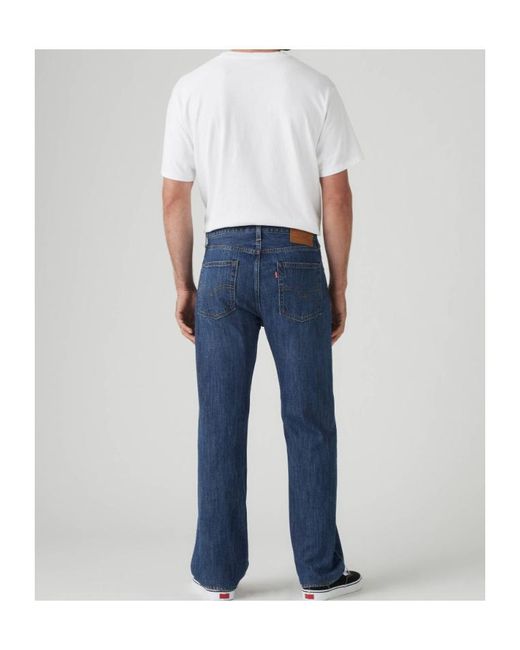 Levi's Blue 555 Relaxed Straight Trousers