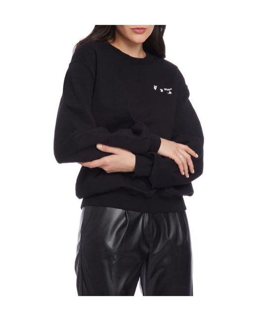 Off-White c/o Virgil Abloh Blue Swimming Crewneck Sweatshirt