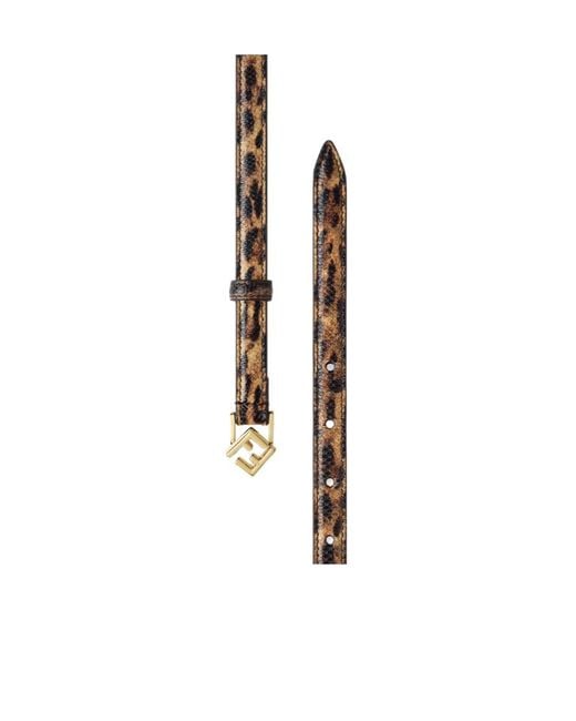 Fendi White Ff Diamonds Belt