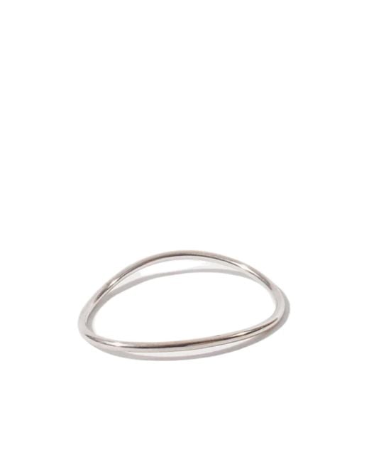 Ann Demeulemeester White Anouk Simple Bangle for men