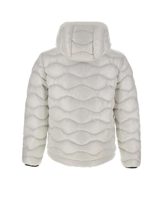 Blauer Usa Gray Blauer Bryant Wave-Quilted Down Jacket for men
