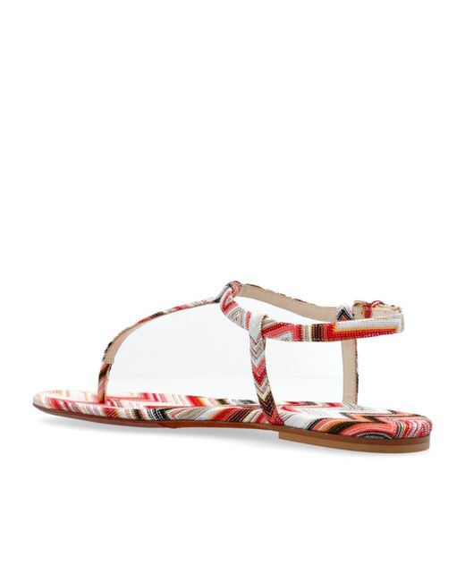 Missoni Brown Zigzag Sandals