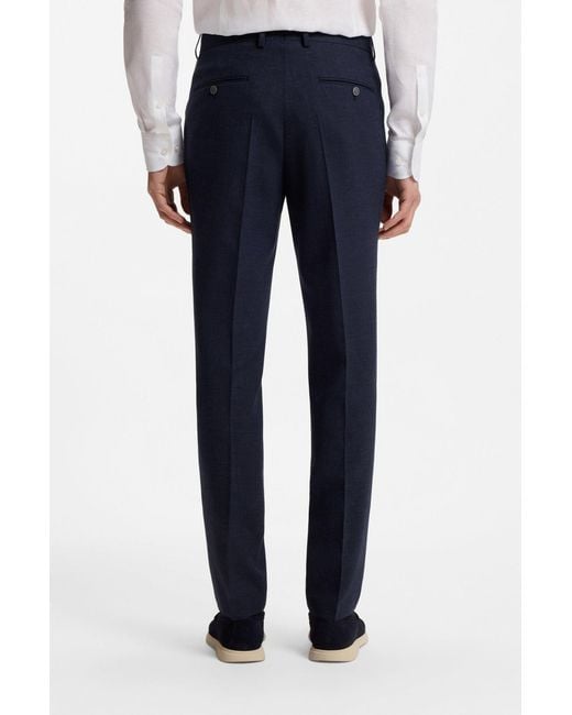 Boss Blue Button Two-Piece Suit for men