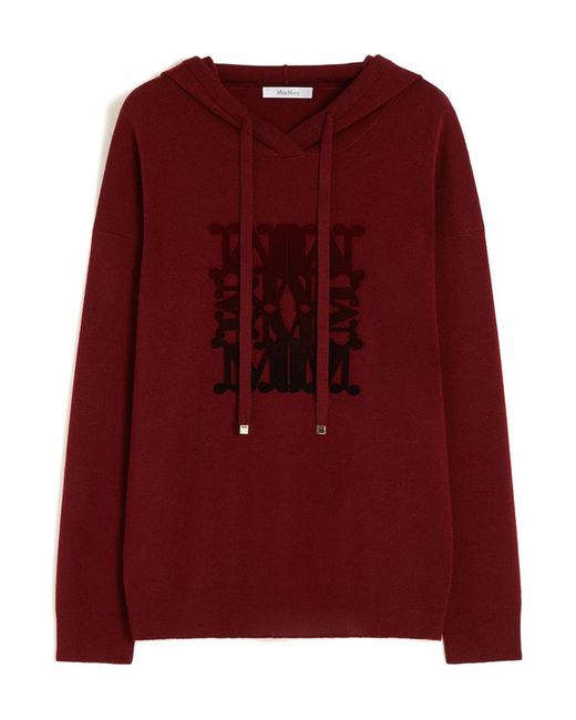 Max Mara Red Long Sleeve Hoodie