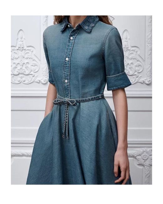 Dior Blue Shirt Dress