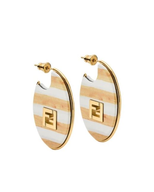 Fendi Metallic Forever Earrings