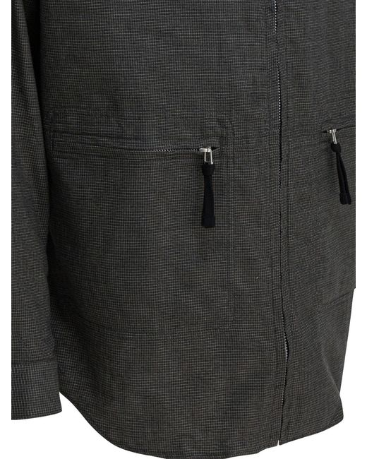 Comme des Garçons Black Comme Des Garçons Homme Flannel Checked Zipped Overshirt for men