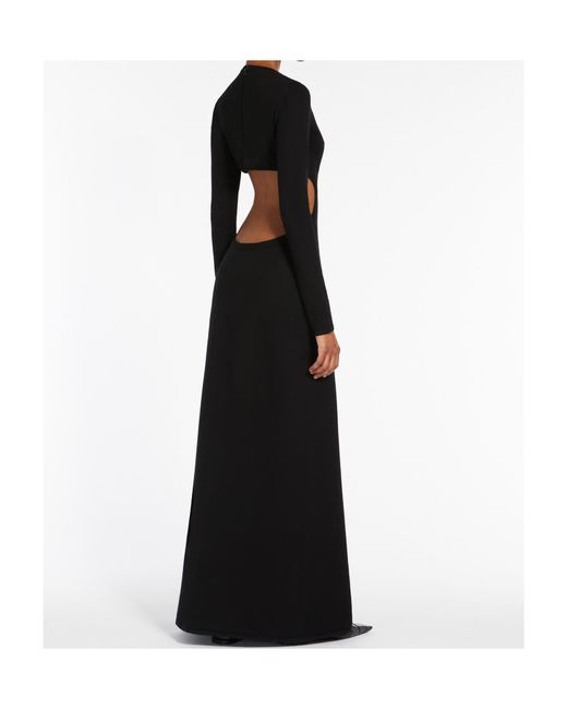 Max Mara Black Slim-Fit Stretch Yarn Dress