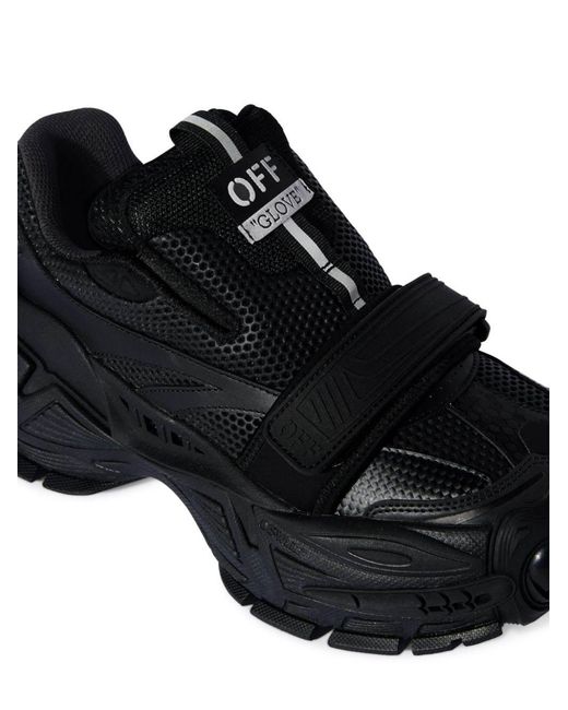 Off-White c/o Virgil Abloh Black Men Panelled Chunky Sneakers for men