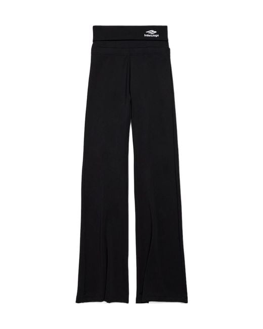 Balenciaga Black 3B Sports Icon Foldover Leggings