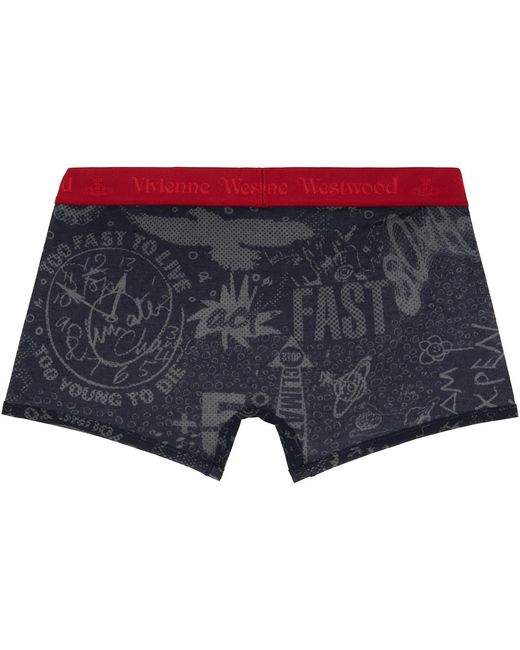 Vivienne Westwood Blue Let It Rock Boxer Briefs for men