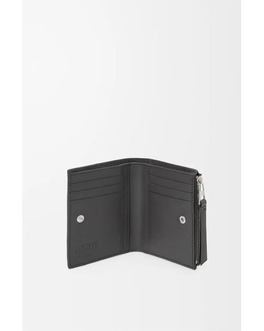 Loewe Gray Puzzle Slim Compact Wallet for men