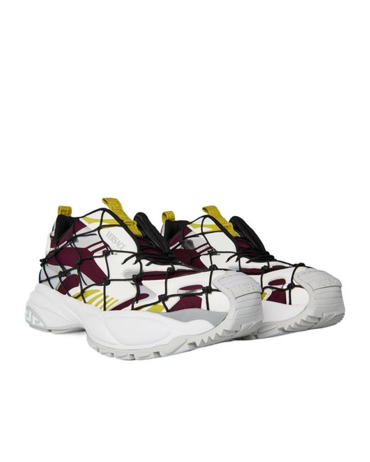 Versace Multicolor Net Sneakers for men