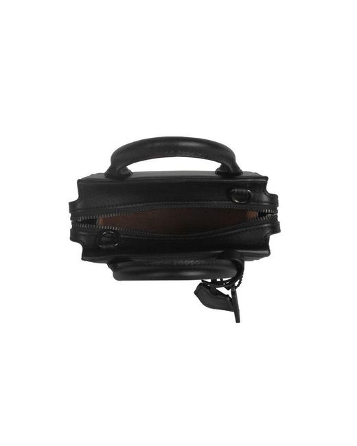 COACH Black Mini Andrea Logo Shoulder Bag