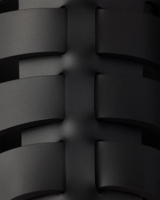 Prada Black Rubber Cage Sandal for men