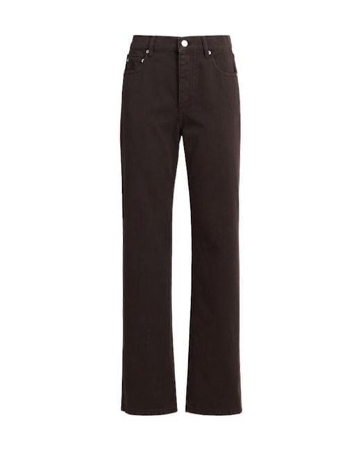 By Malene Birger Black Chicago Mid Waist Straight Jeans