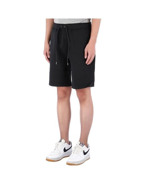 Polo Ralph Lauren Black Pony Embroidered Drawstring Shorts for men