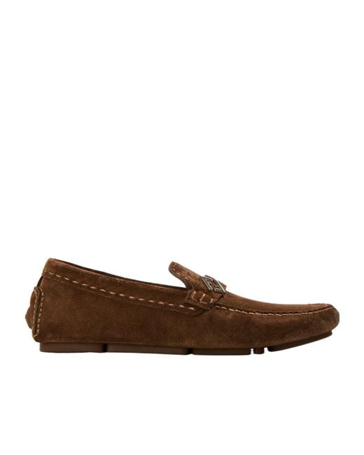 Fendi Brown Ff Loafer Sn53 for men