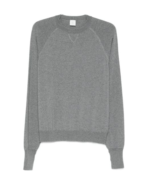 Eleventy Gray Raglan-Sleeve Sweater for men