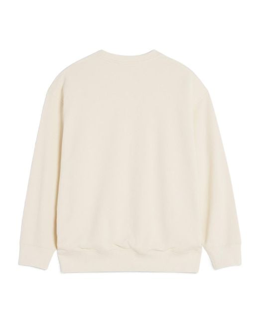 Maison Kitsuné White Maison Kitsuné Baby Fox Patch Oversize Sweatshirt