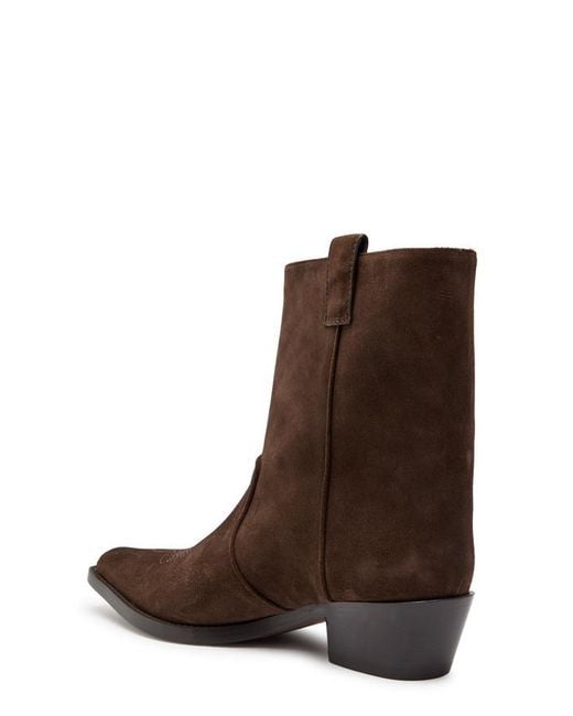 Khaite Brown Clive 35 Suede Ankle Boots