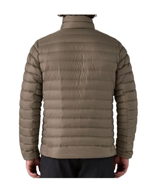 Patagonia Brown Long-Sleeved Down Jacket for men