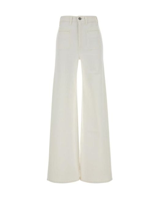 Khaite White Flared Jeans