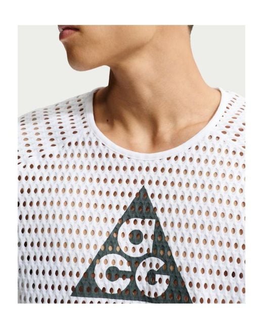 Nike White X Acg Radical Airflow Mesh T-Shirt for men