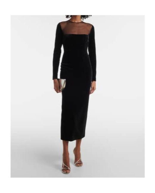 Alex Perry Black Velvet Minidress