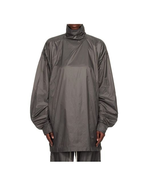 Rick Owens Gray Concordians Jumbo Turtleneck Sweater