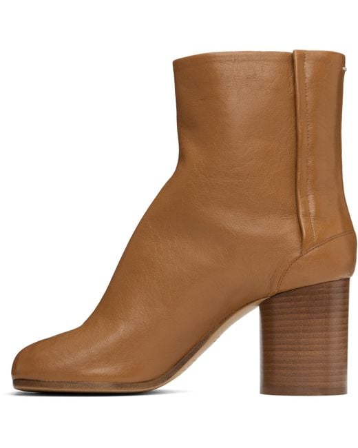 Maison Margiela Brown Tabi Ankle Boots