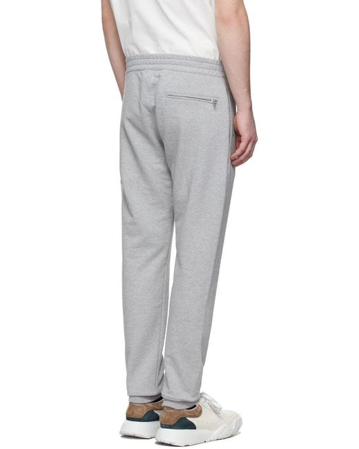 Alexander McQueen Gray Graffiti Logo Printed Joggers for men