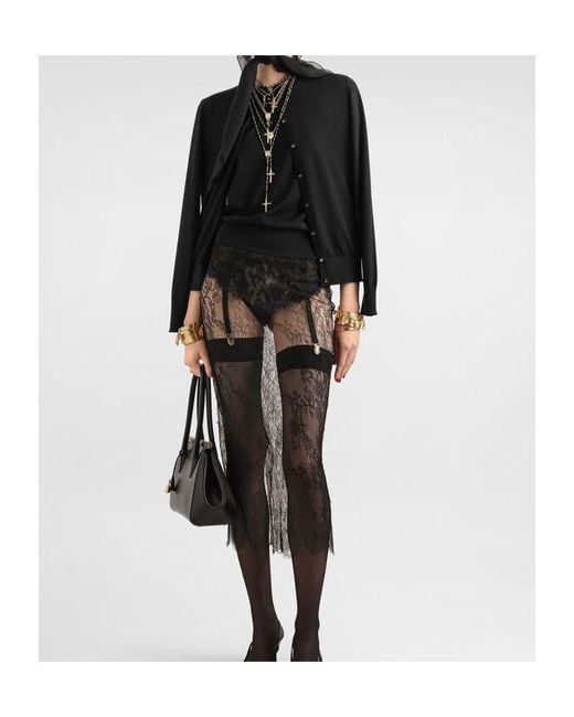 Dolce & Gabbana Black Cashmere Cardigan