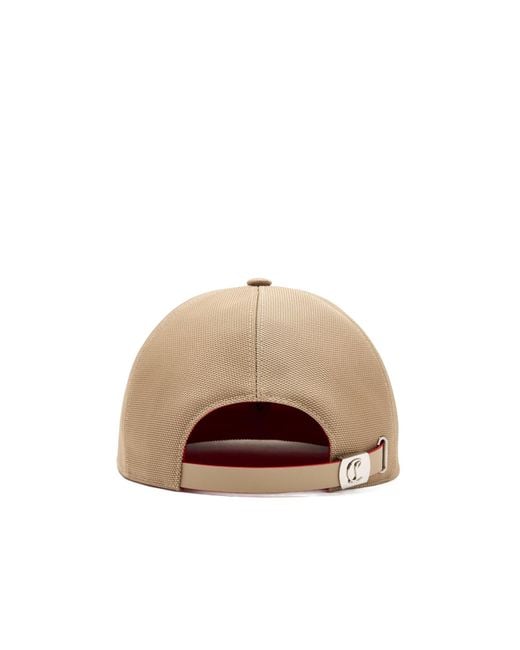 Christian Louboutin Natural Logo Plaque Baseball Cap for men