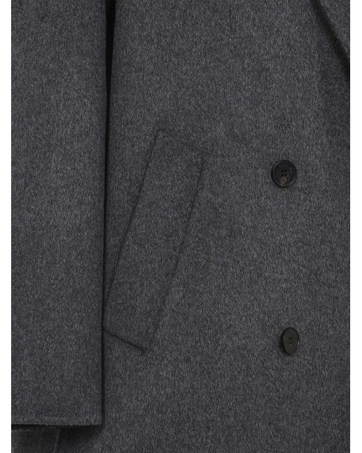Frankie Shop Black Gaia Double Breasted Coat