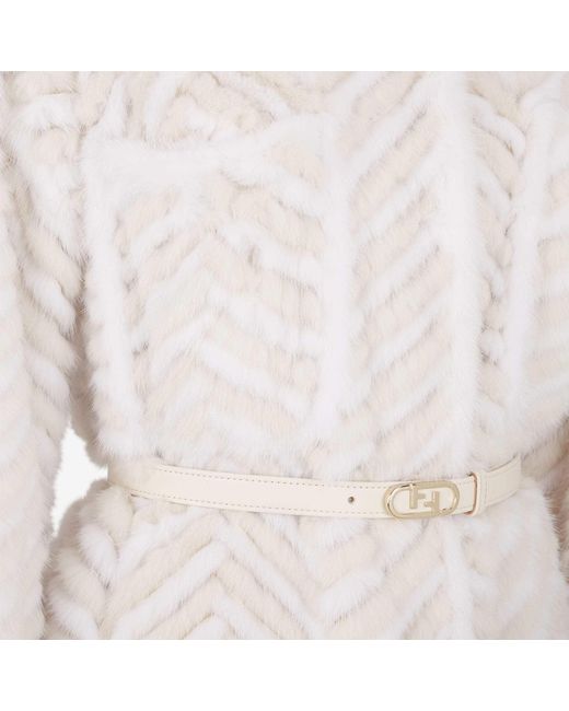 Fendi White Mink Jacket