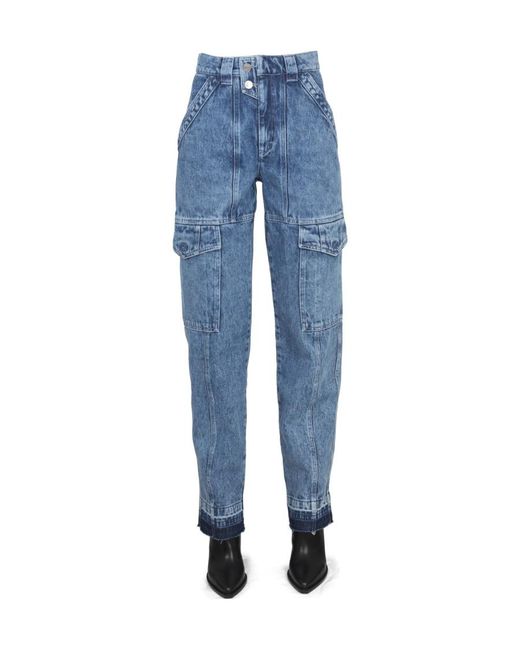 Isabel Marant Blue Cotton Jeans